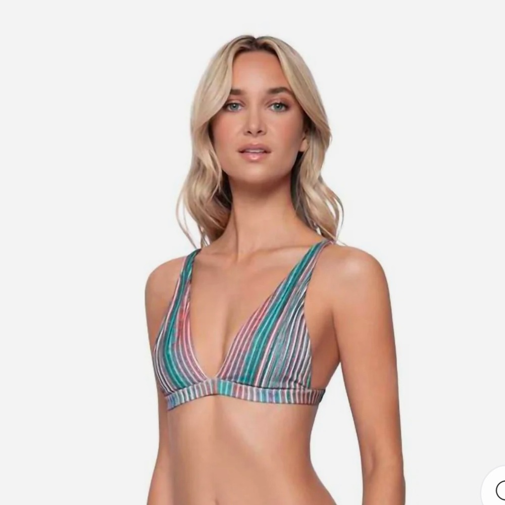 NWT - PQ SWIM Nirvana Vivian Halter Top In Multi - Large